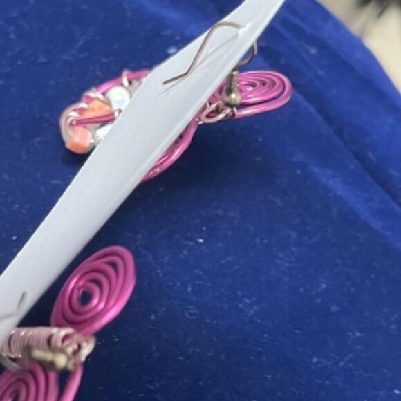 Buy 2 GET 1 Free NWT Handmade Color Copper Wire Earrings  By ME - Picture 4 of 4